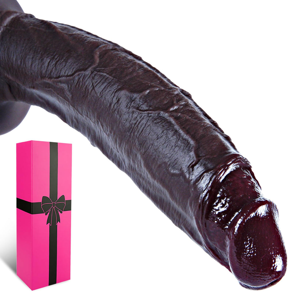 10.6" Dual Density Silicone Dildo Suction Cup F8122