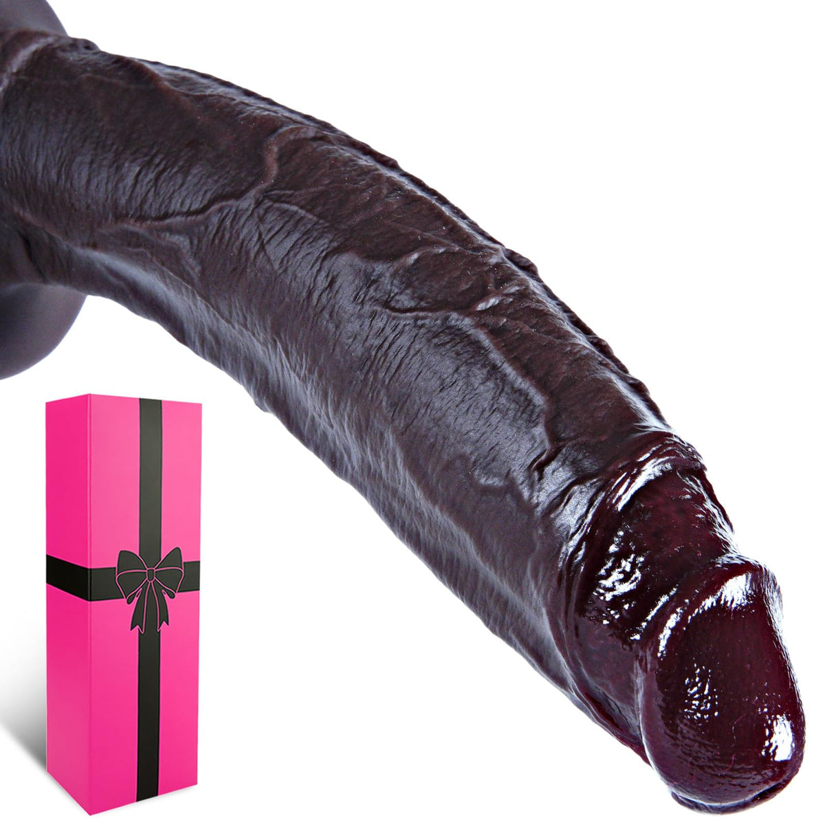 10.6" Dual Density Silicone Dildo Suction Cup F8122