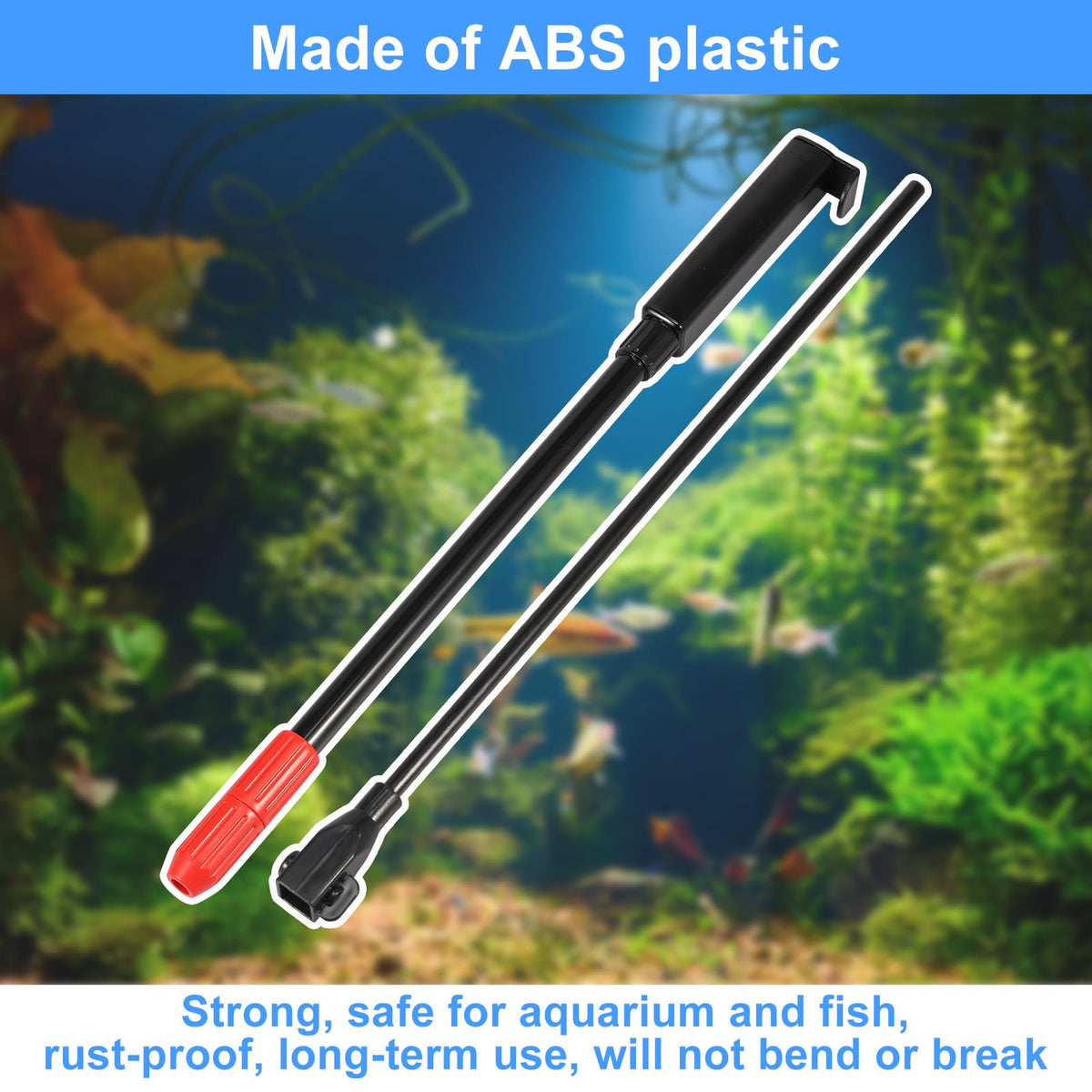6 in 1 Aquarium Cleaning Kit with Adjustable Handle B989373