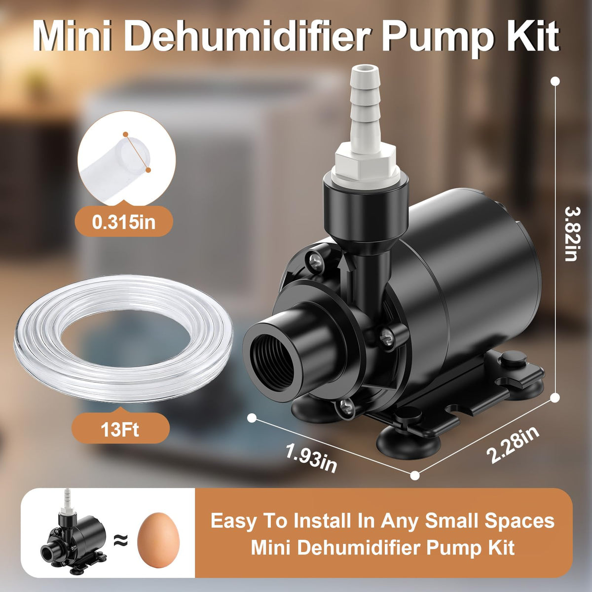 Automatic Dehumidifier Pump 15FT High Lift IPX8 Submersible W971