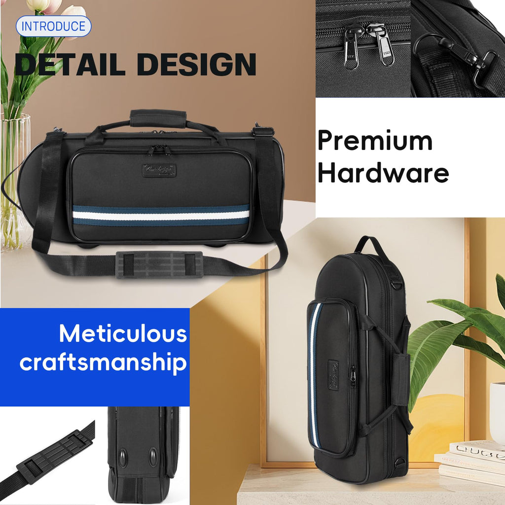 Lightweight Trumpet Case Soft Gig Bag Backpack I865235