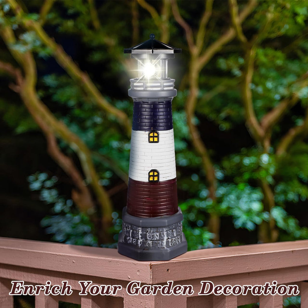 Solar Lighthouse Outdoor Statue B3040