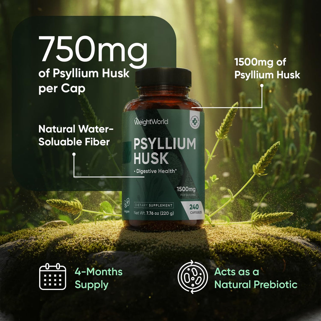 Psyllium Husk Capsules 1500mg J800814