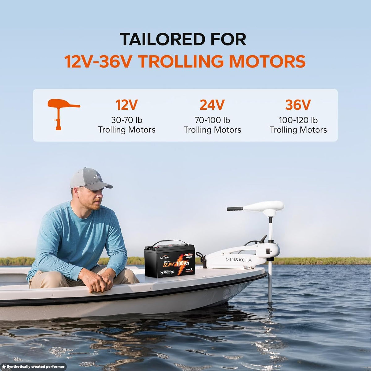 12V 100Ah LiFePO4 Trolling Motor Battery M32894