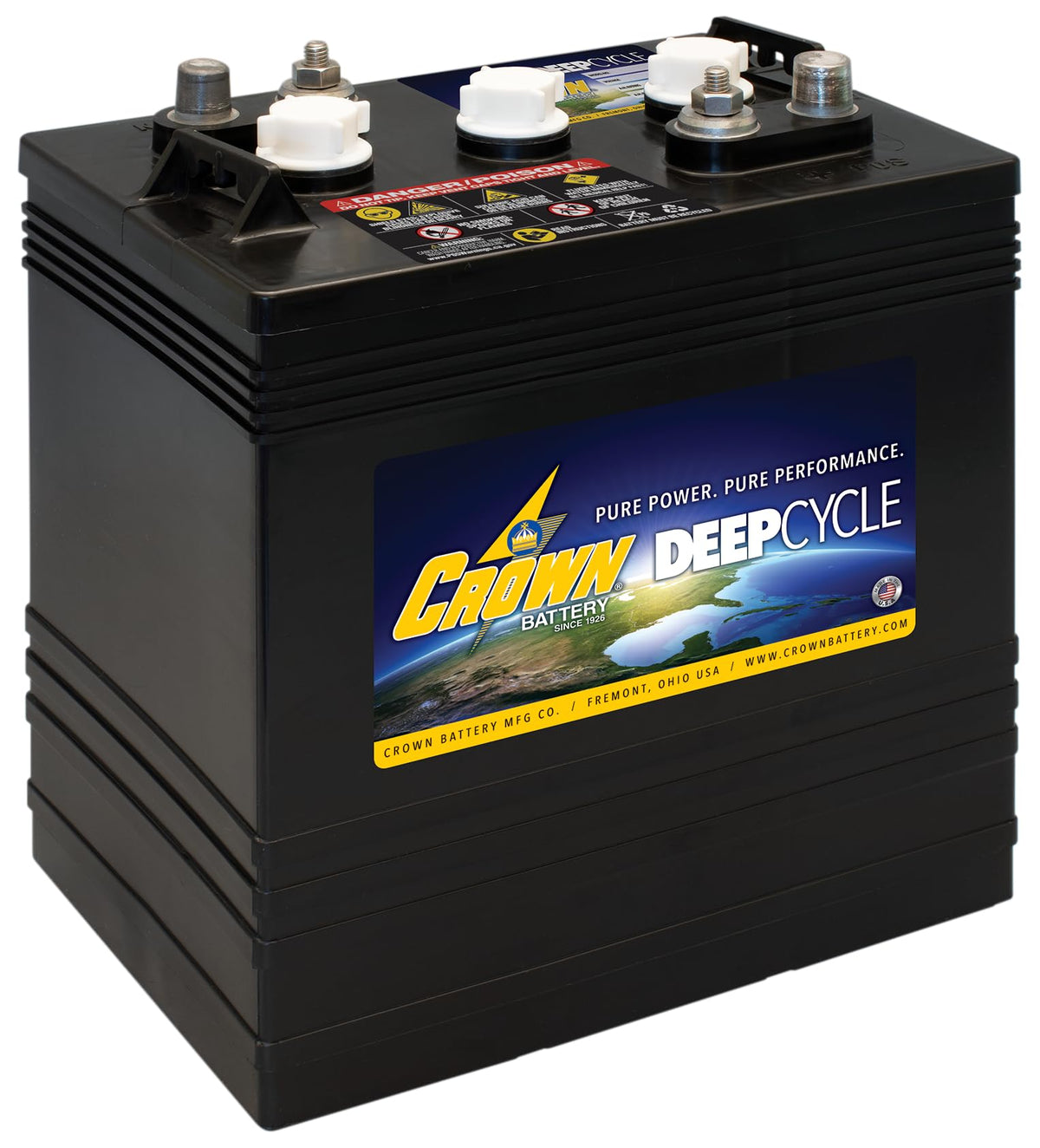 6V 260Ah Flooded Lead Acid Deep Cycle Battery Pack of 4 C1232