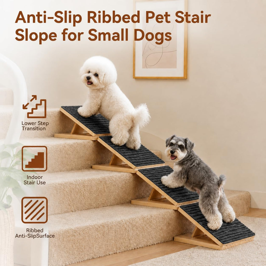 Adjustable Non-Slip Wooden Dog Ramp D156537