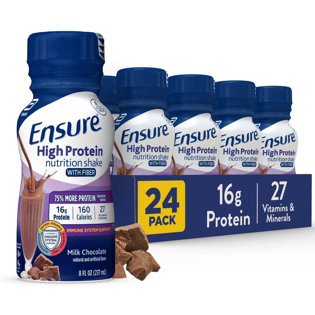 Chocolate Nutrition Shake with Fiber, 16g Protein, 8 fl oz, 24 Pack X21972