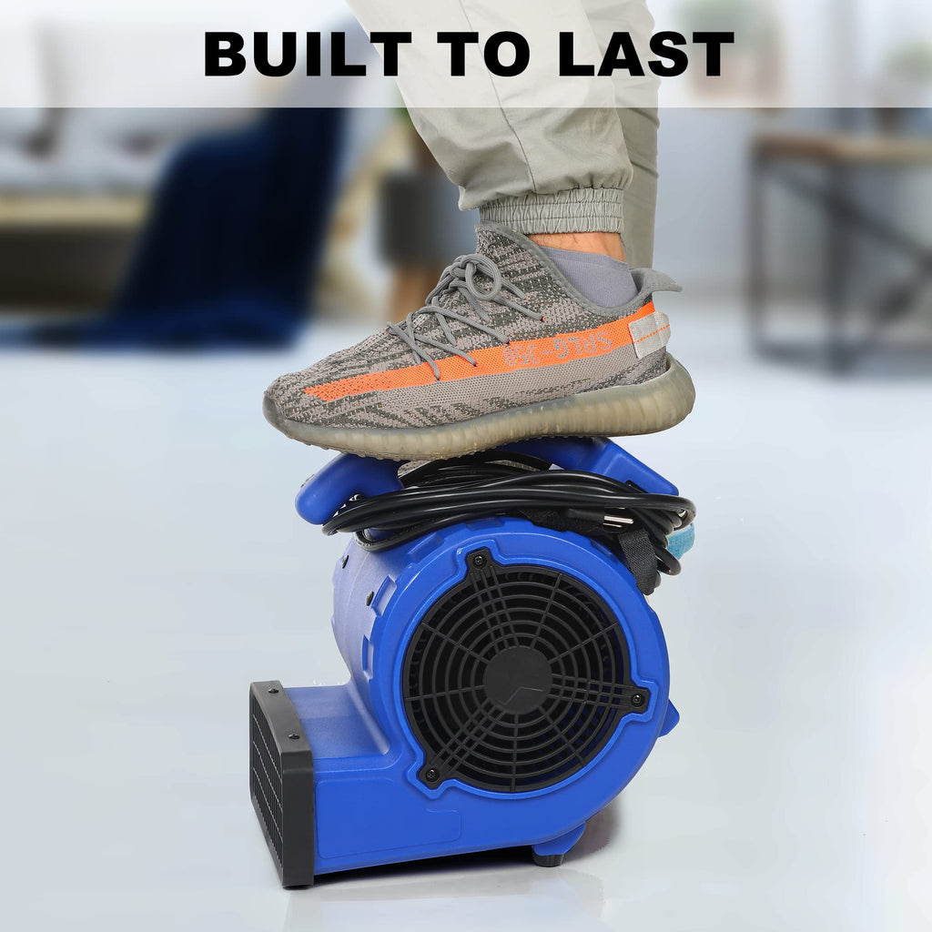 Blue 305 CFM Mini Floor Air Mover X710