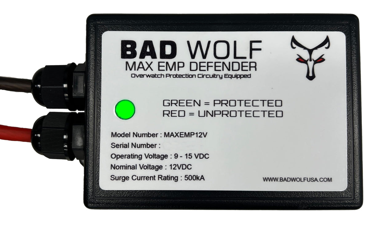 12V 500kA Surge Protector with 8 AWG Wire B40112
