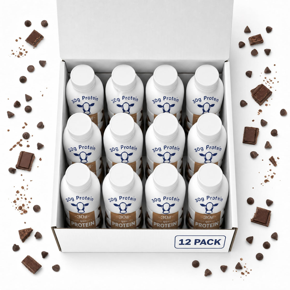 Chocolate High Protein Shake 30g Protein 12 Pack C7669