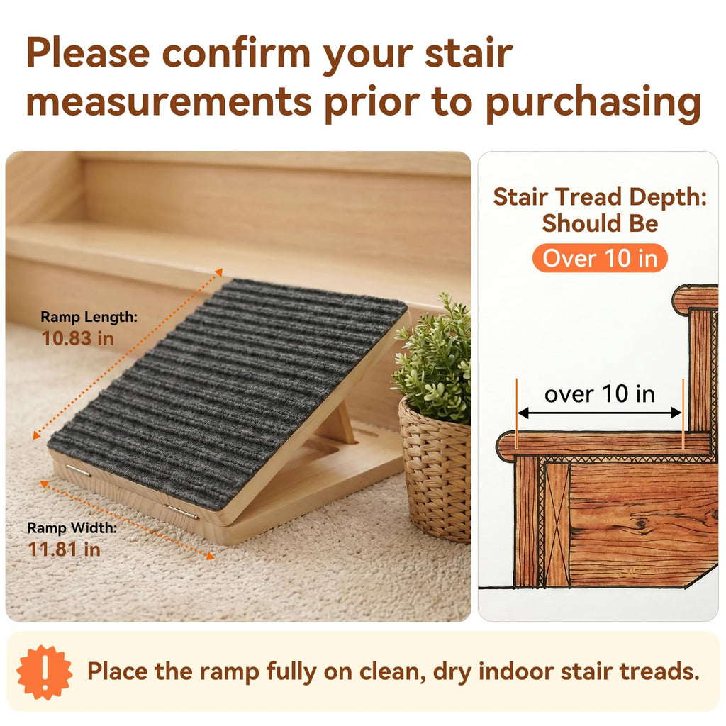 Adjustable Non-Slip Wooden Dog Ramp D156537