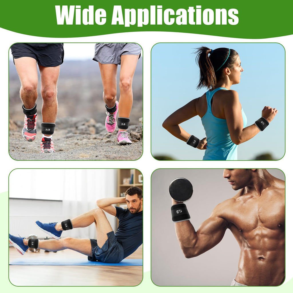 4 Pairs Adjustable Ankle Leg Weights Set L718132