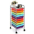10 Drawer Rolling Storage Cart R759
