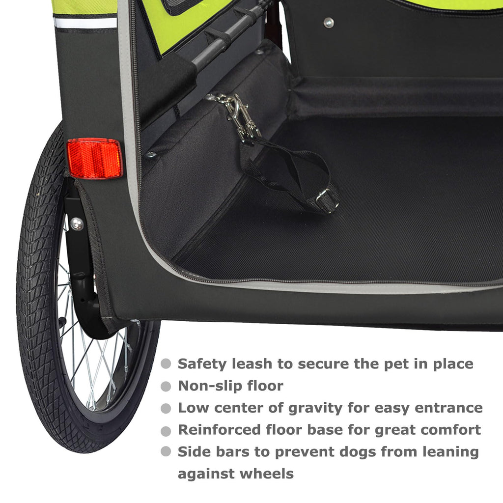 XL Pet Bike Trailer & Stroller with Suspension Wheels I745684