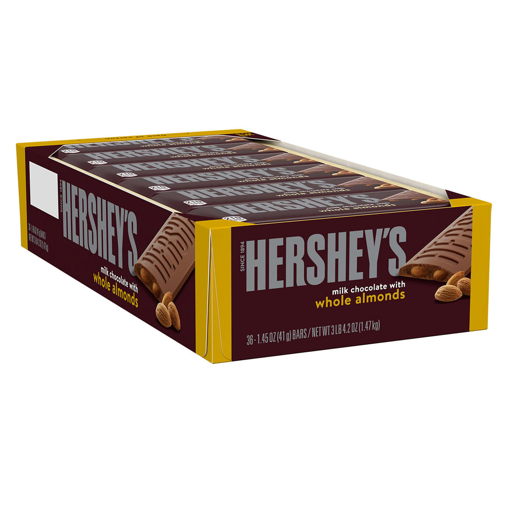 Milk Chocolate with Whole Almonds Candy Bars 1.45 oz 36 Count M70659