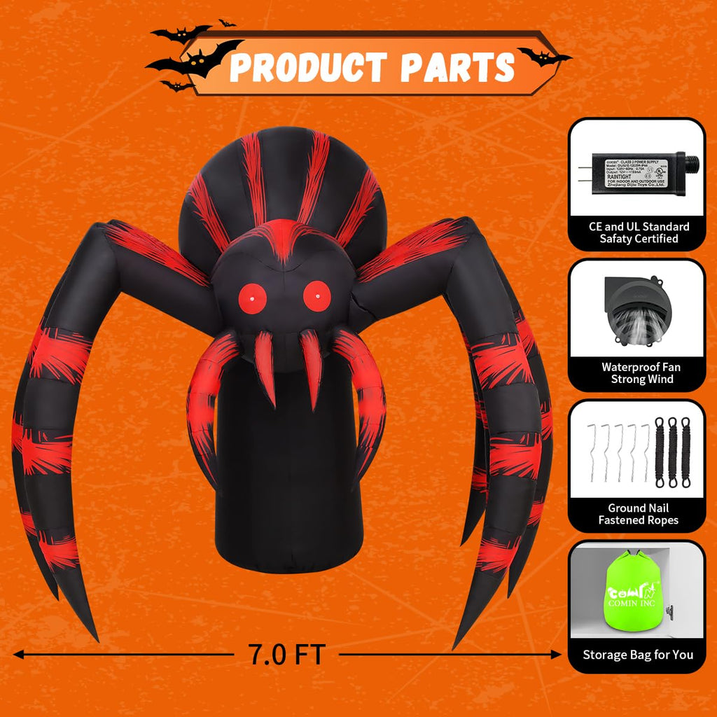 7FT Halloween Inflatables Yard Decor with LEDs R5029