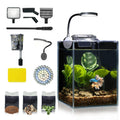 Glass 1.25 Gallon Aquarium Set with Filter LED Light R70762