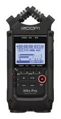 4-Track Portable Recorder, All Black, Stereo Microphones, 2 XLR/ ¼“ Combo Inputs, Battery Powered G6258