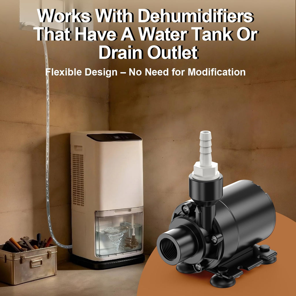 Automatic Dehumidifier Pump 15FT High Lift IPX8 Submersible W971
