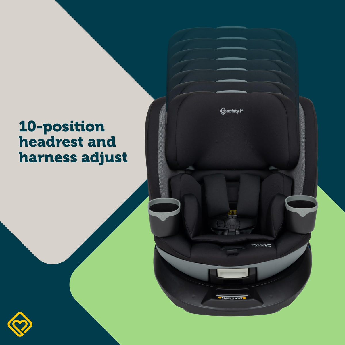 Black Convertible Car Seat M61100