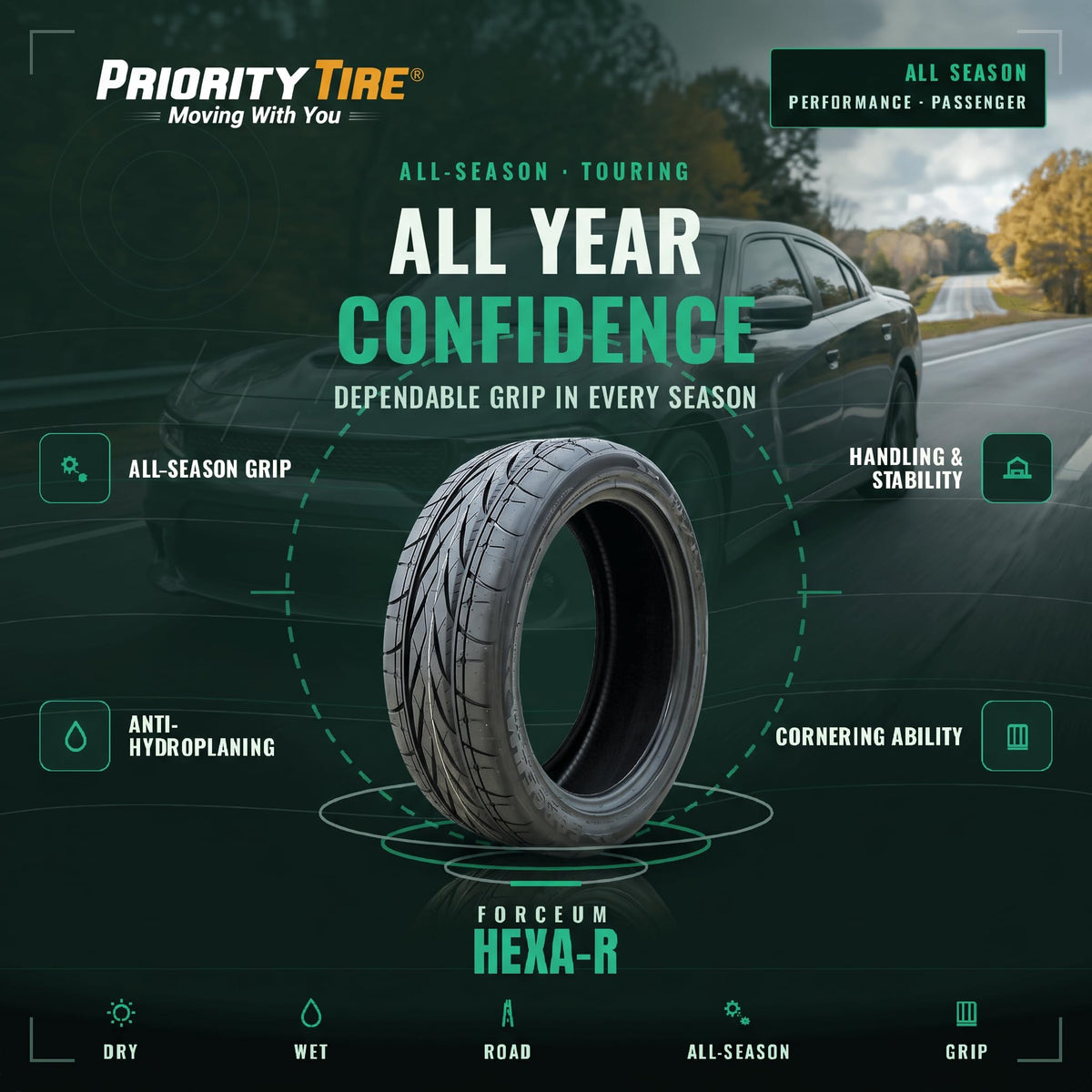 2 All Season Passenger Tires V899200