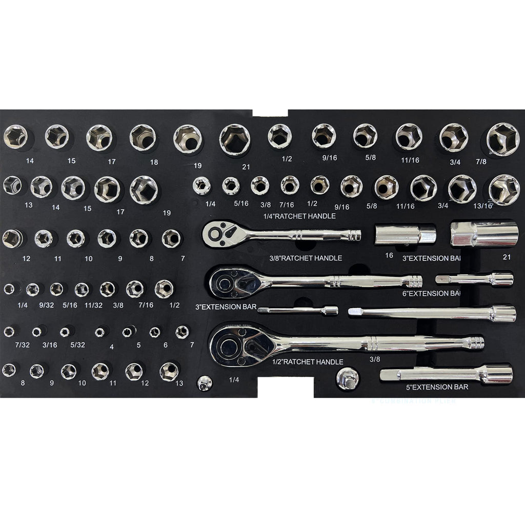 439-Piece Mechanic Tool Set in 3-Drawer Steel Box Z21608