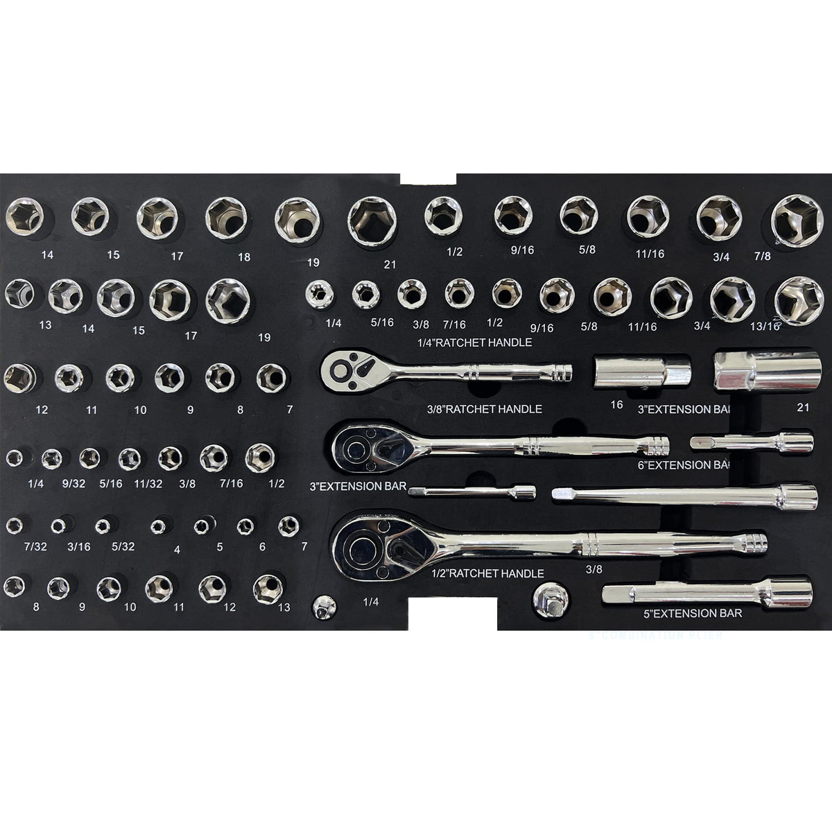 439-Piece Mechanic Tool Set in 3-Drawer Steel Box Z21608