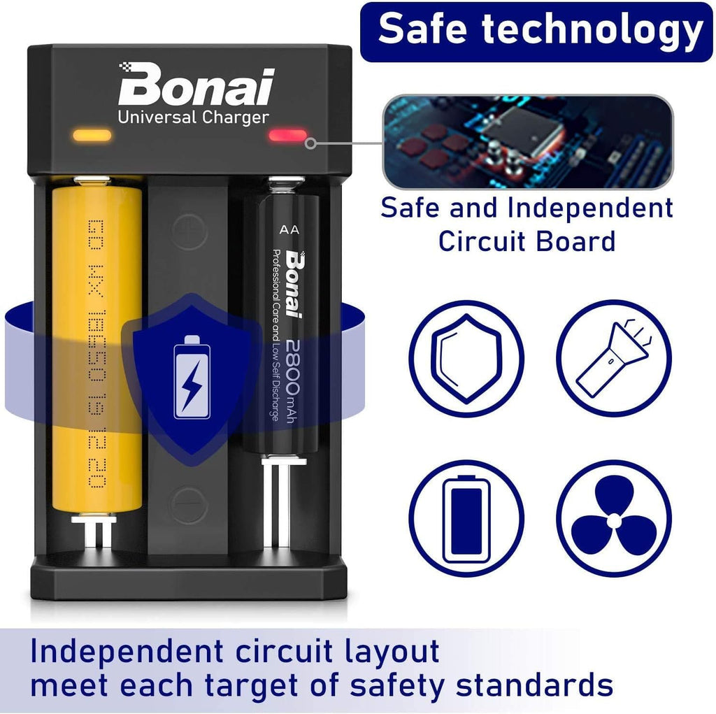 Battery Charger for AA AAA C D Rechargeable Batteries N9849