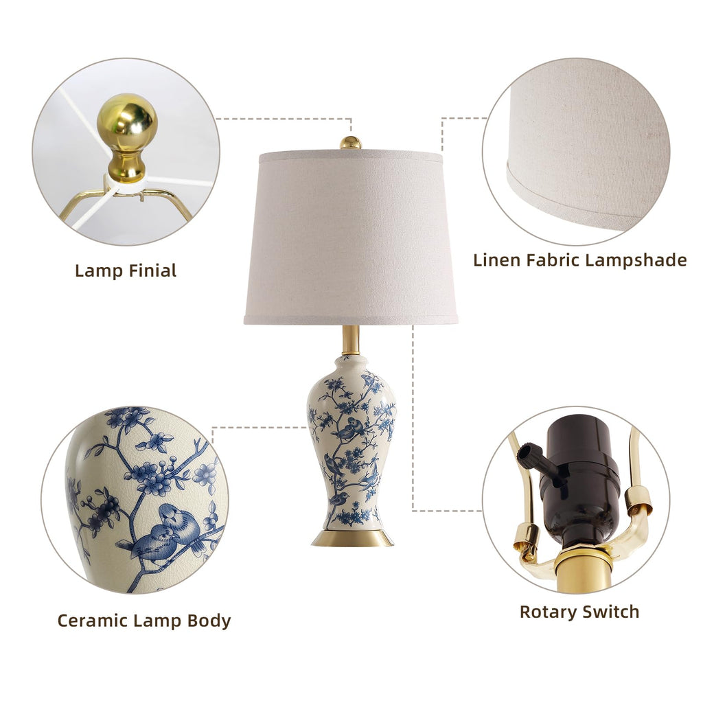 24" Ceramic Table Lamps Set of 2 J45316