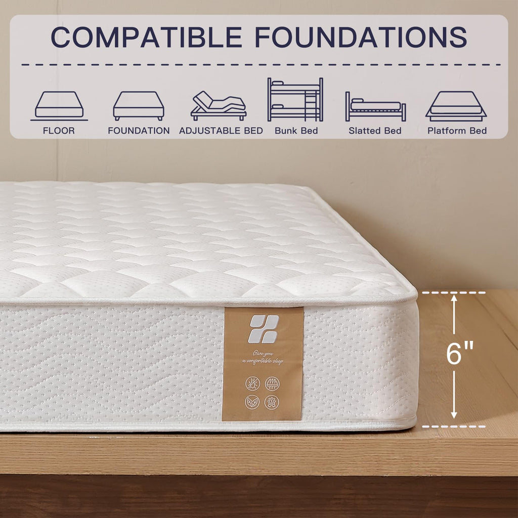 6 Inch Twin Mattress with Bonnell Spring Q65310