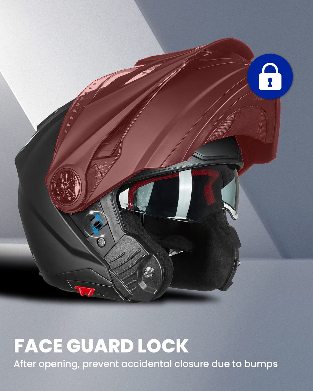 Full Face Modular ATV Helmet with Anti Fog Visor Y999
