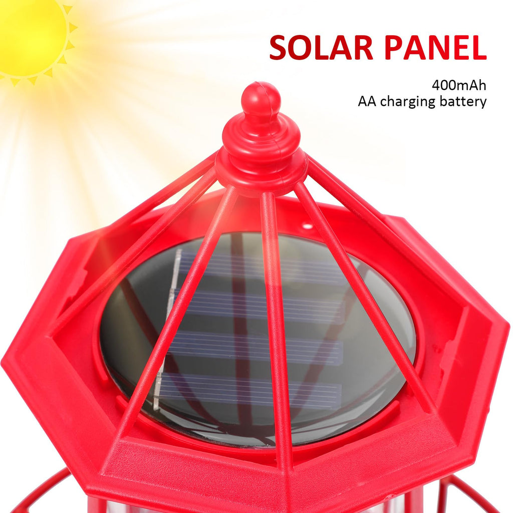 Solar Powered Lighthouse Statue Light L819