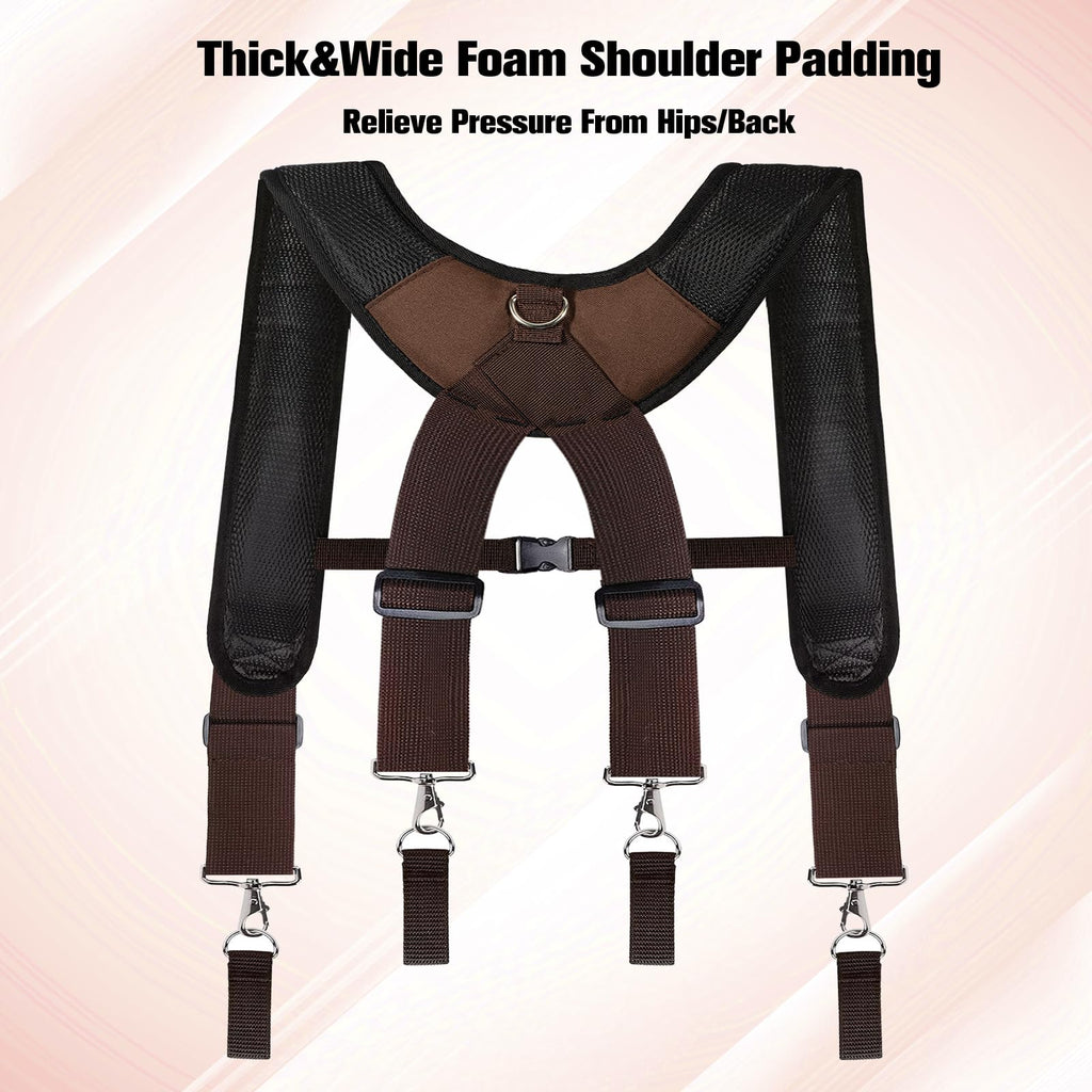 Tool Belt Suspenders with Magnetic Wristband E8419