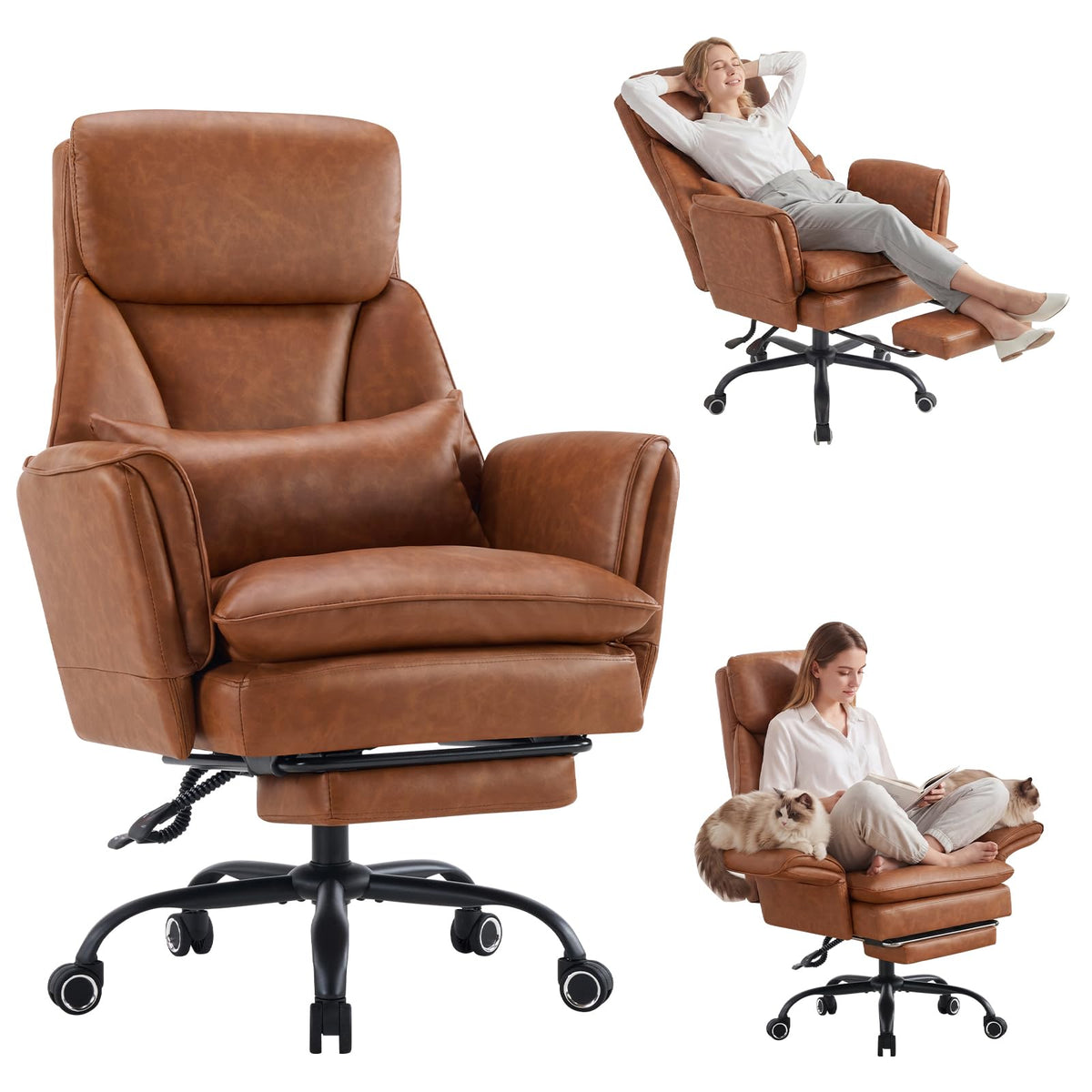 Big and Tall Ergonomic Office Chair with Footrest K119321