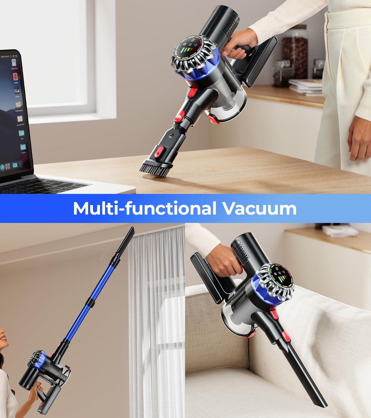 600W 50Kpa 65Mins Cordless Stick Vacuum Cleaner K899303