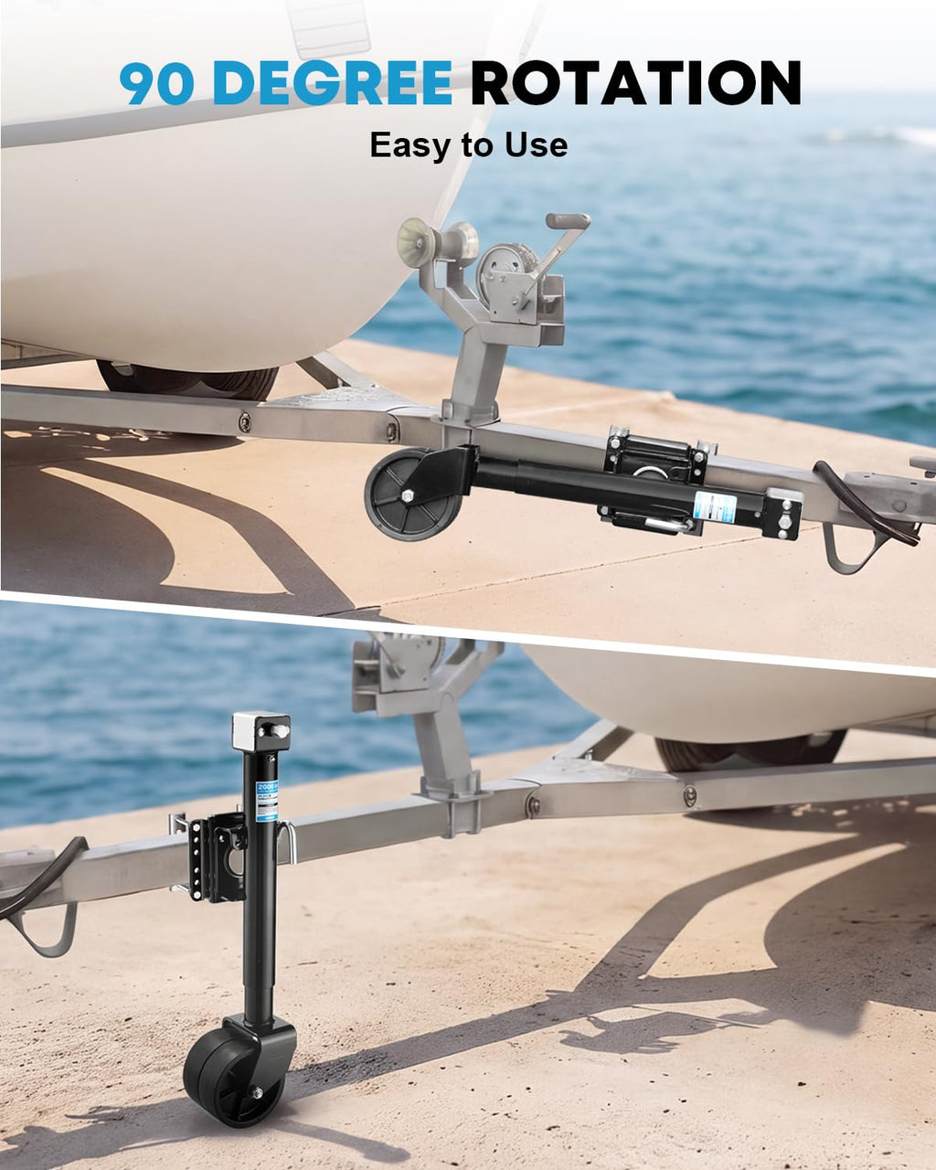 2000 lbs Dual Wheel Trailer Jack W77913