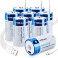 8 Pack Rechargeable Lithium D Cell Batteries R531624
