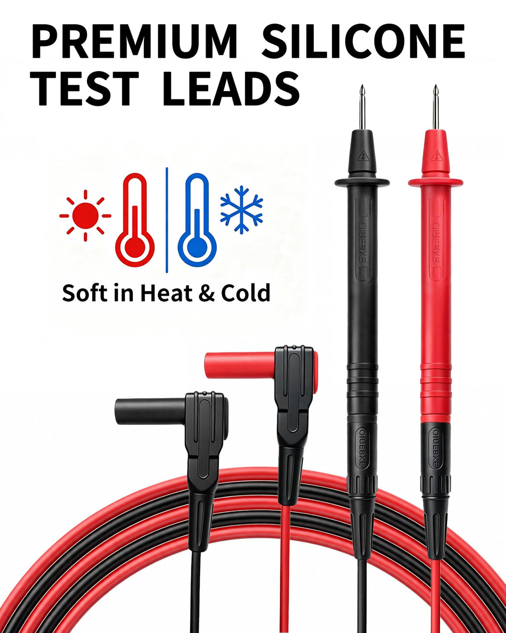 96-Inch Long Silicone Test Leads Kit Z289