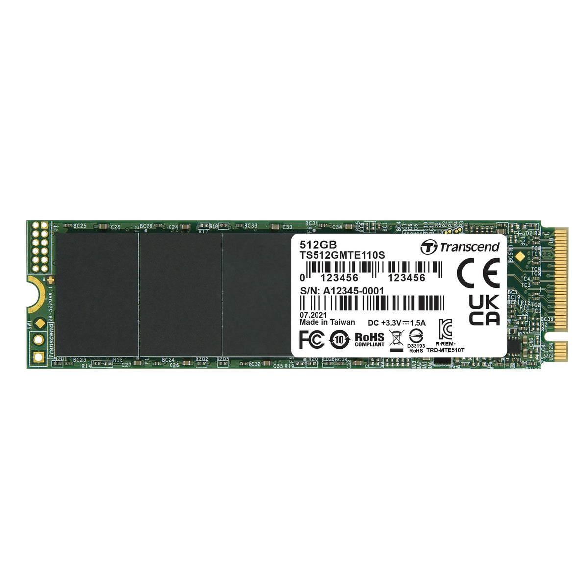 512GB PCIe 3.0 M.2 2280 SSD O87753