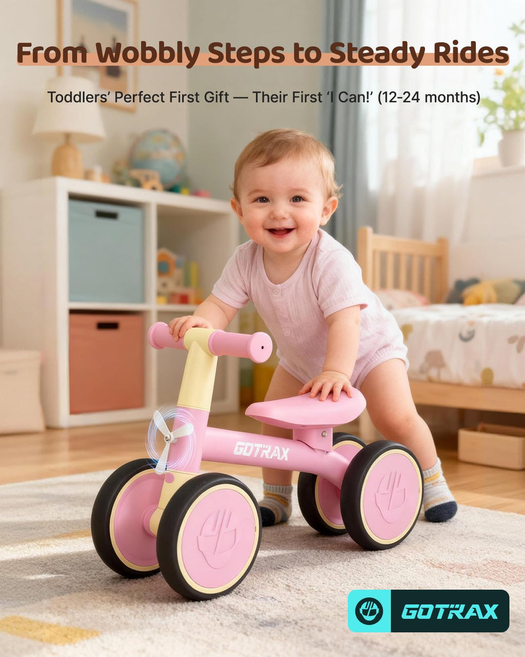 Baby Balance Bike 7" Silent Wheels X9793
