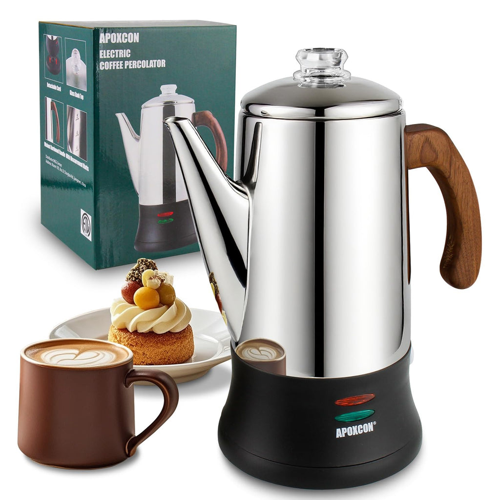 Electric Stainless Steel Coffee Percolator 8 Cup S452349