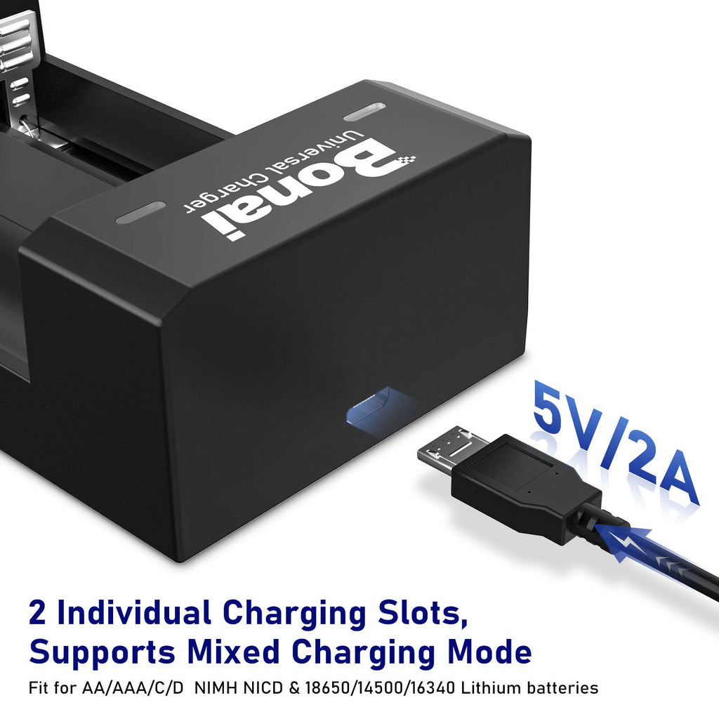 Battery Charger for AA AAA C D Rechargeable Batteries N9849