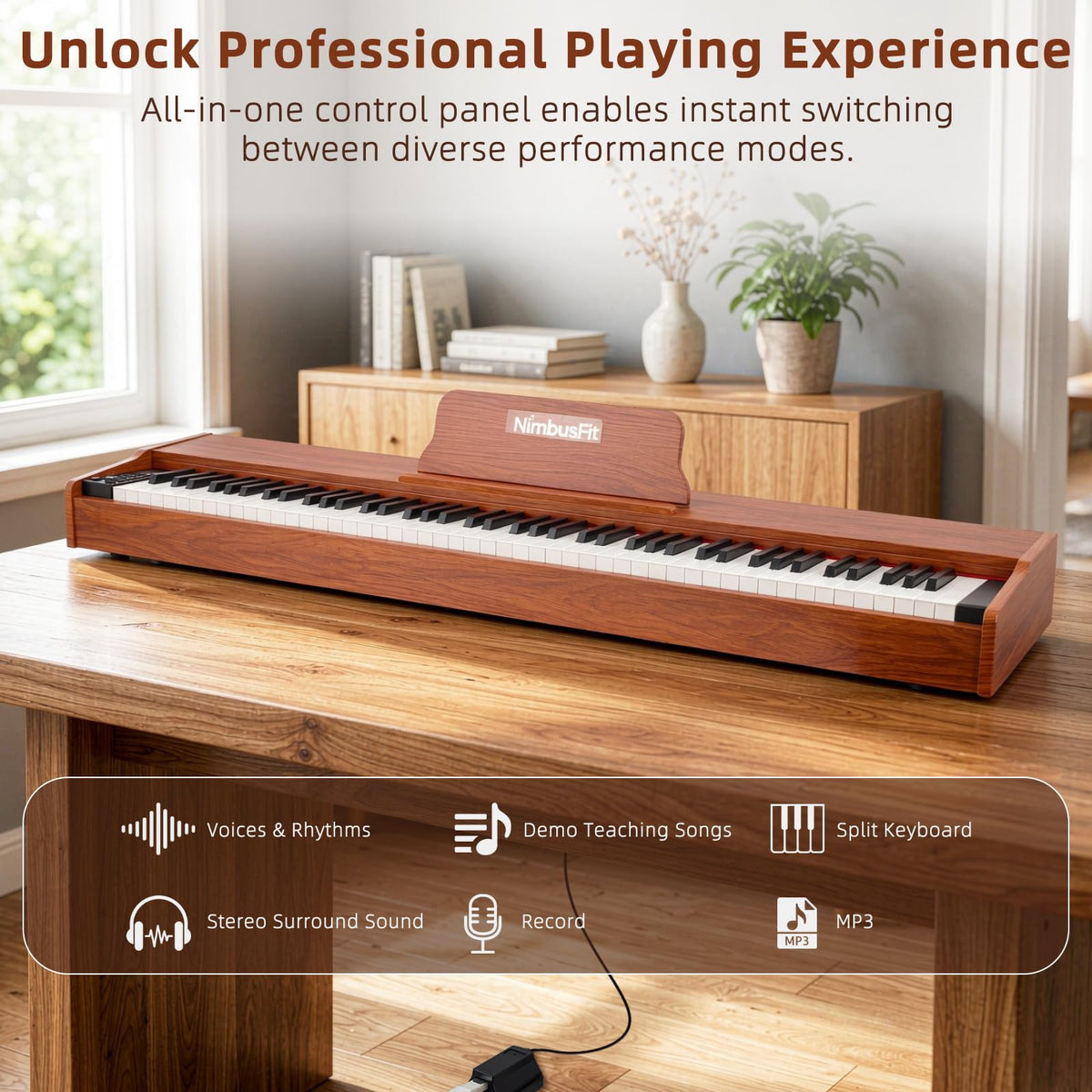 88 Keys Hammer Weighted Digital Piano X825147