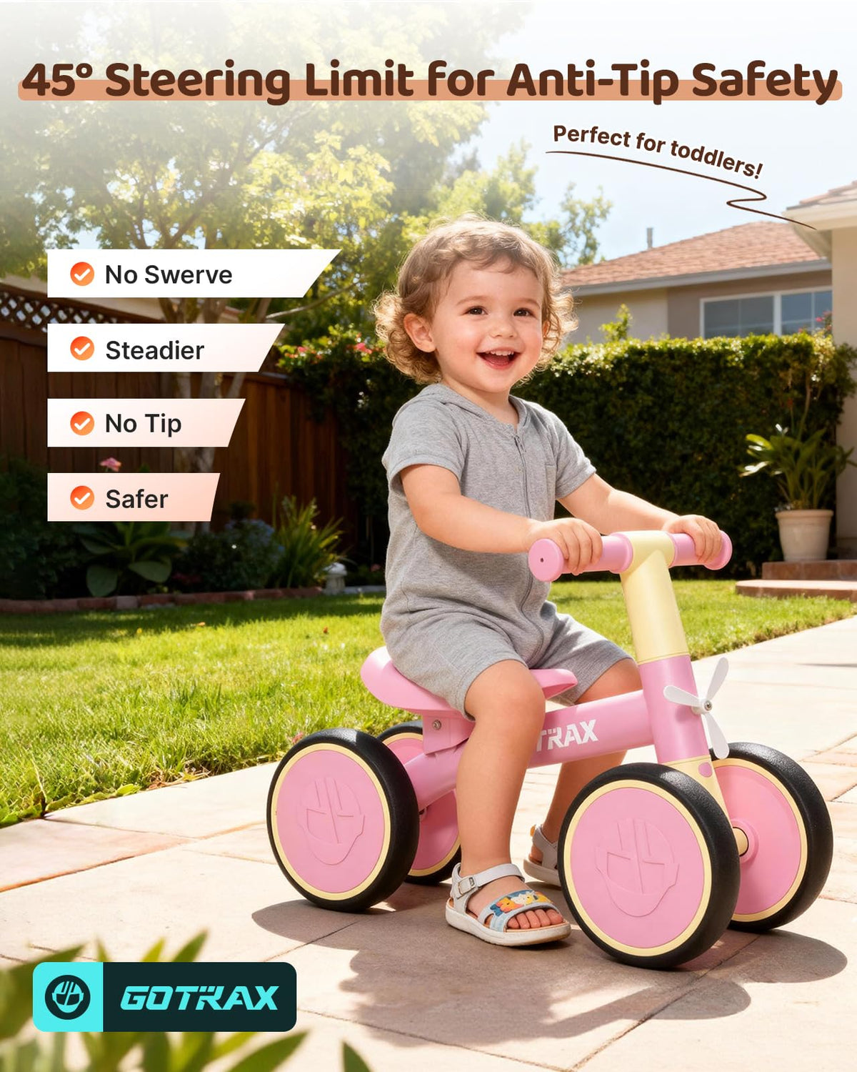 Baby Balance Bike 7" Silent Wheels X9793