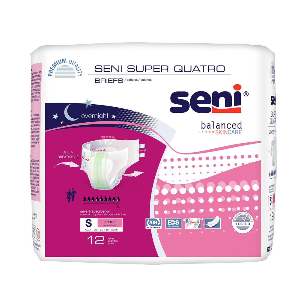 Unisex Adult Incontinence Briefs 22-31 in 12 ct E860