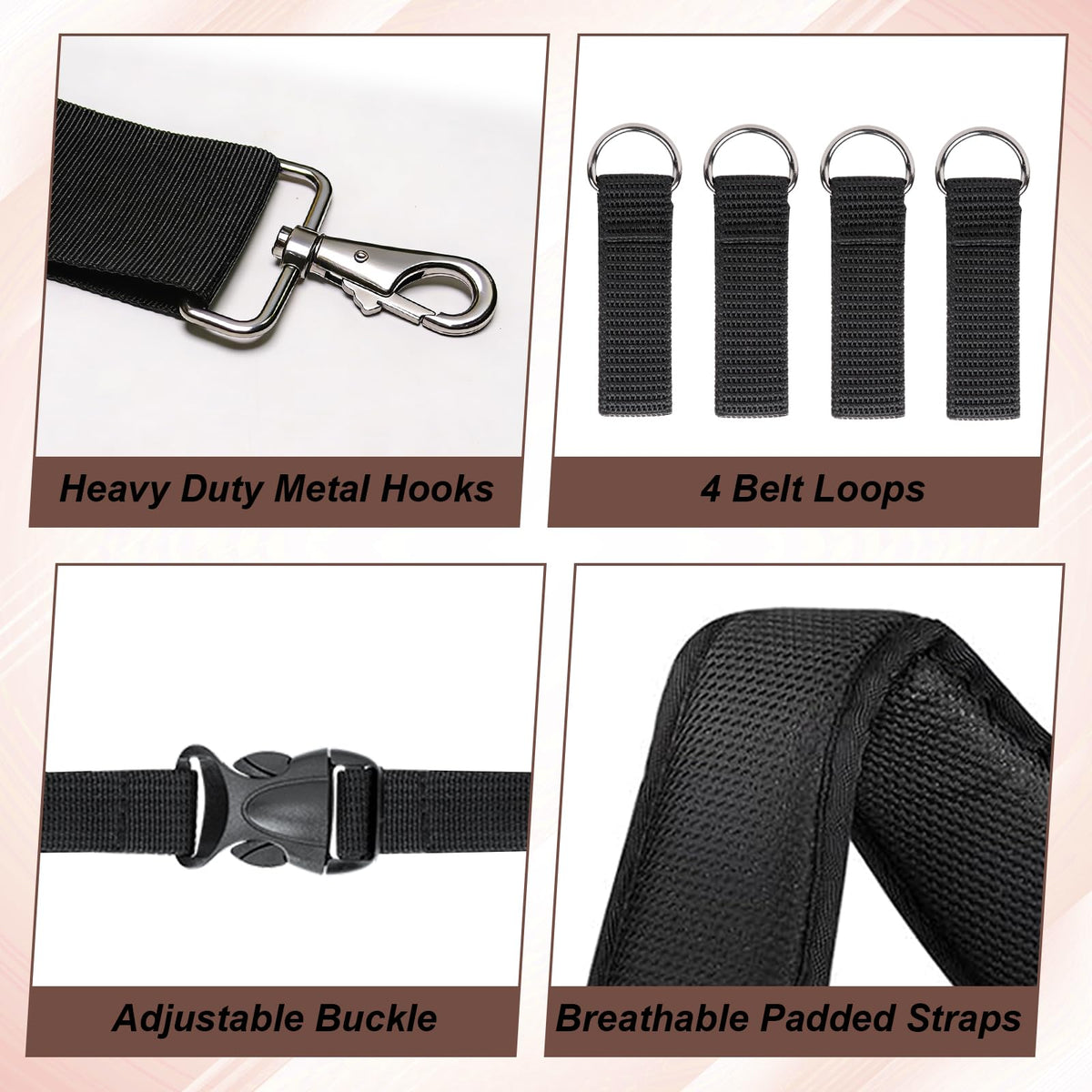 Tool Belt Suspenders with Magnetic Wristband E8419