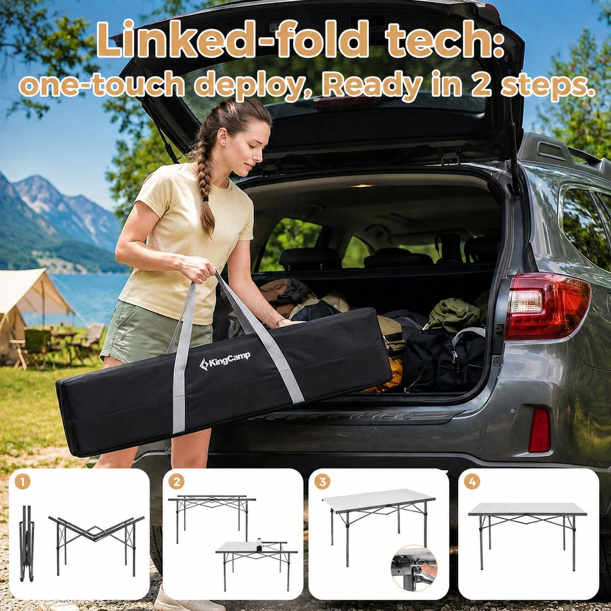 53.5" Heavy Duty Folding Camping Table D99181
