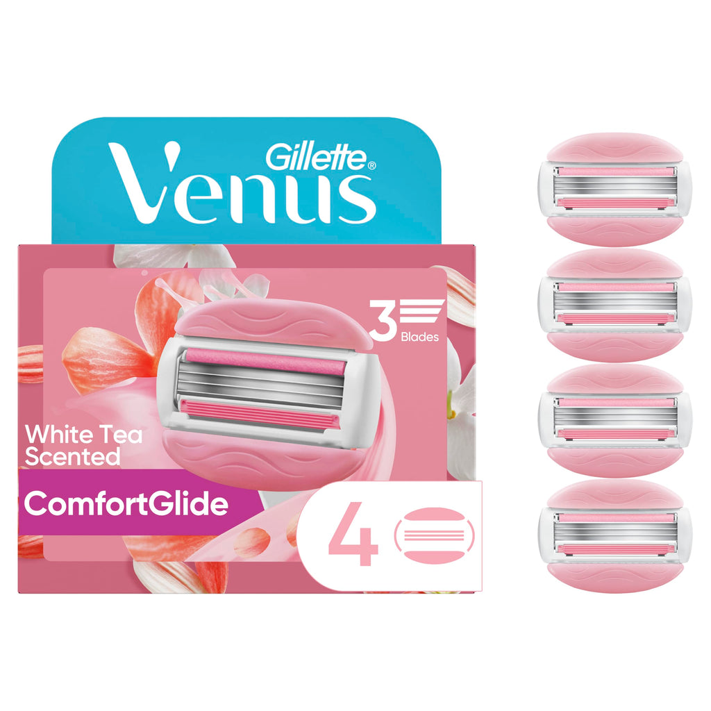 White Tea Razor Refills, 4 Cartridges M59372