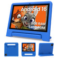 Android 16 Kids Tablet 10 Inch HD Display 8GB RAM 64GB ROM Blue Q375352