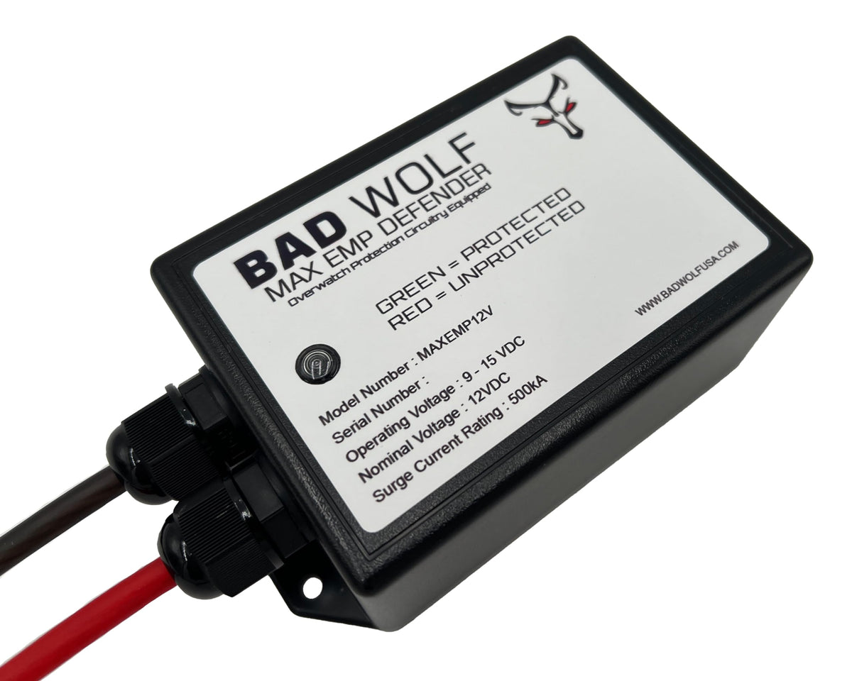 12V 500kA Surge Protector with 8 AWG Wire B40112